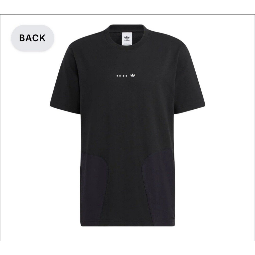 Adidas Originals Rifta T-shirt Men's XL Black Dual Front Zipped Pockets